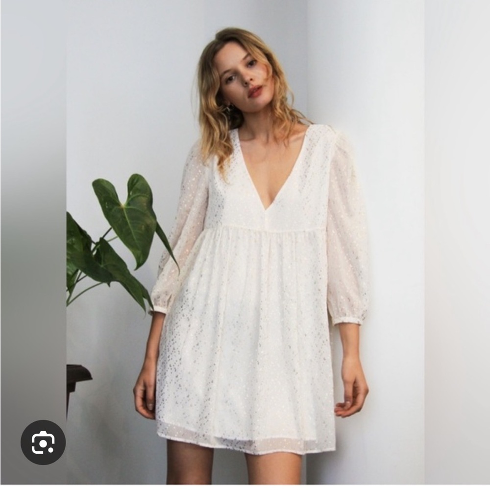 NWT Sunday Best White Mini Dress JINX large